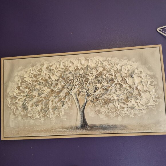 Abstract Textured Tree Art Canvas - Picture 5 of 6